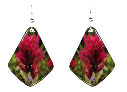 Indian Paintbrush earrings by d'ears #2490