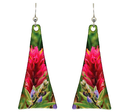 Indian Paintbrush earrings by d'ears #2491