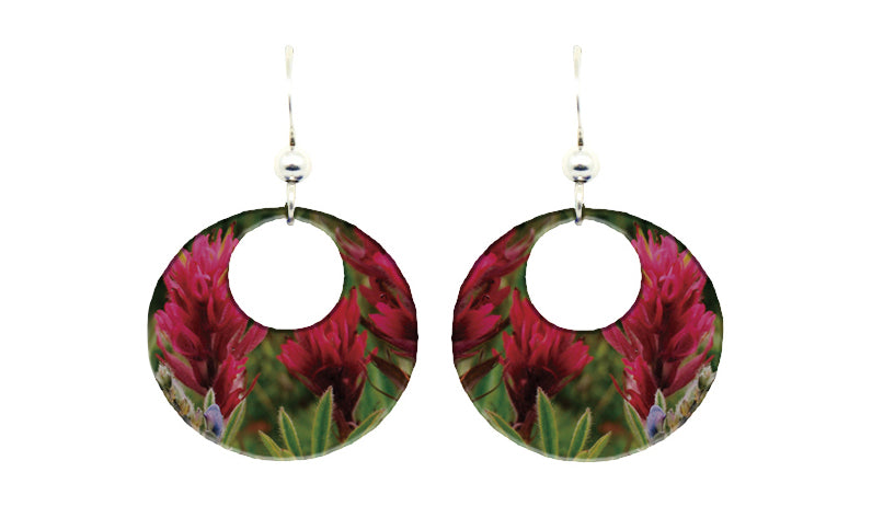 Indian Paintbrush earrings #2493 by d'ears