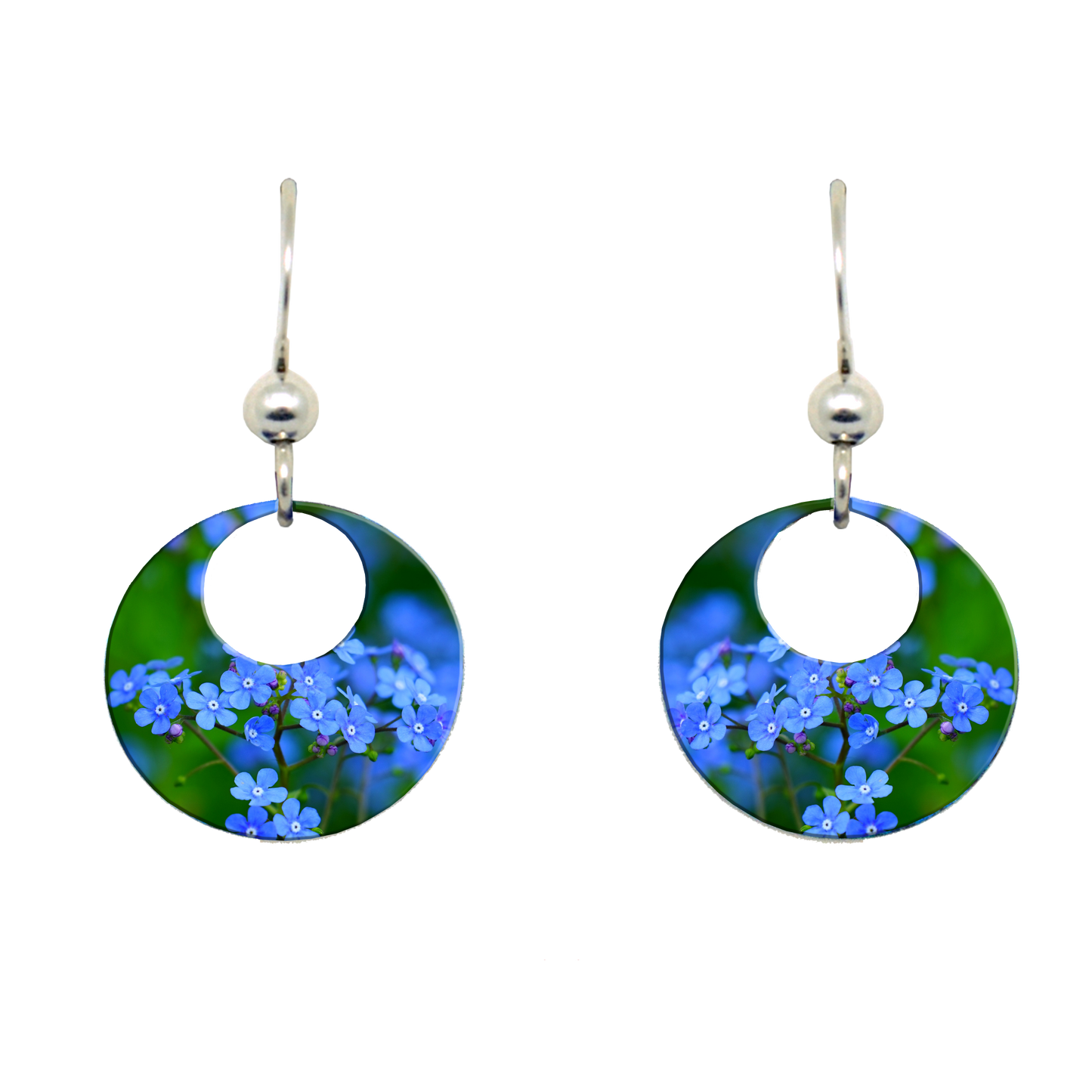 Forget Me Not Earrings #2571 by d'ears