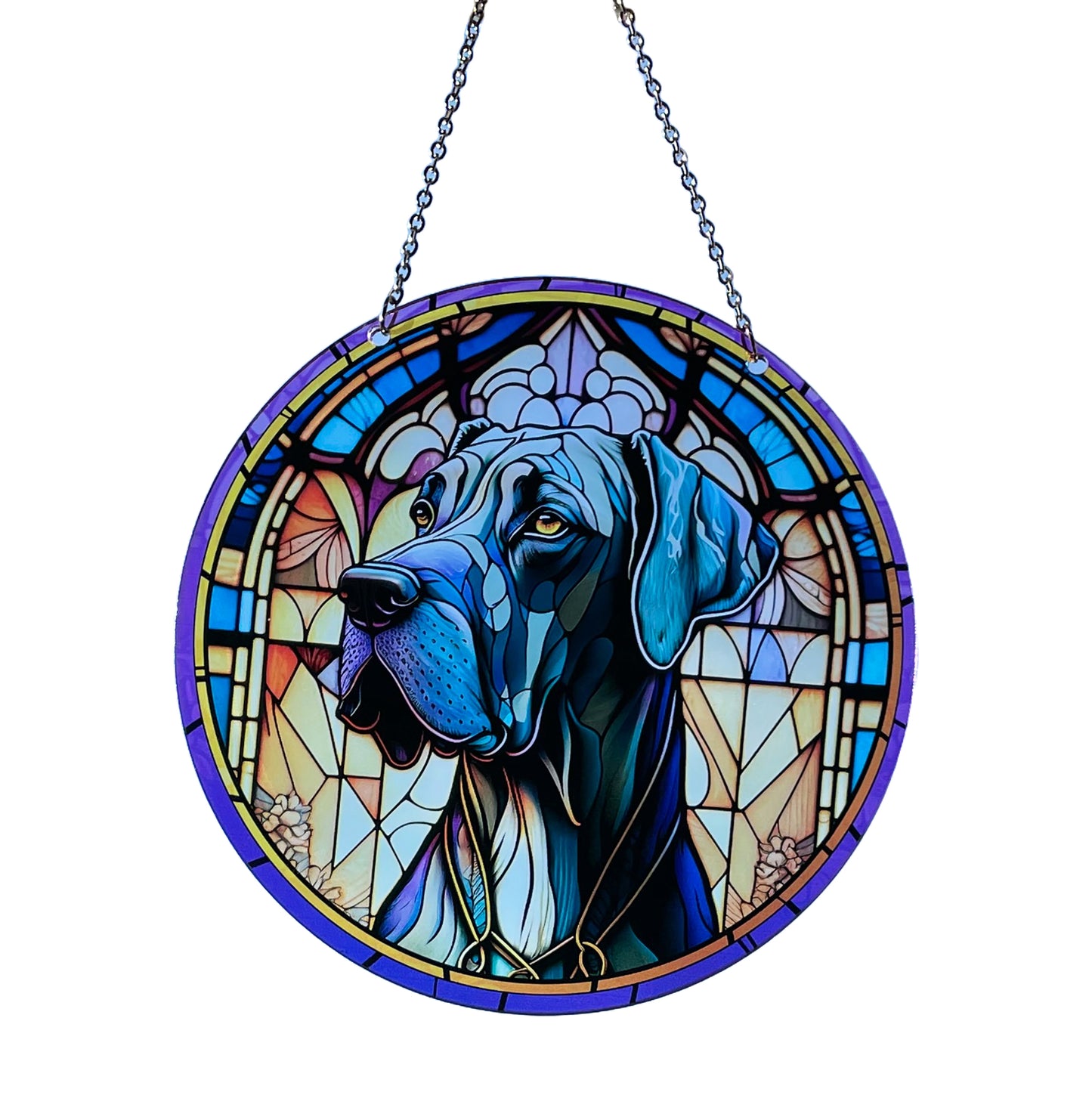 Great Dane Acrylic Suncatcher #SC139 by d'ears
