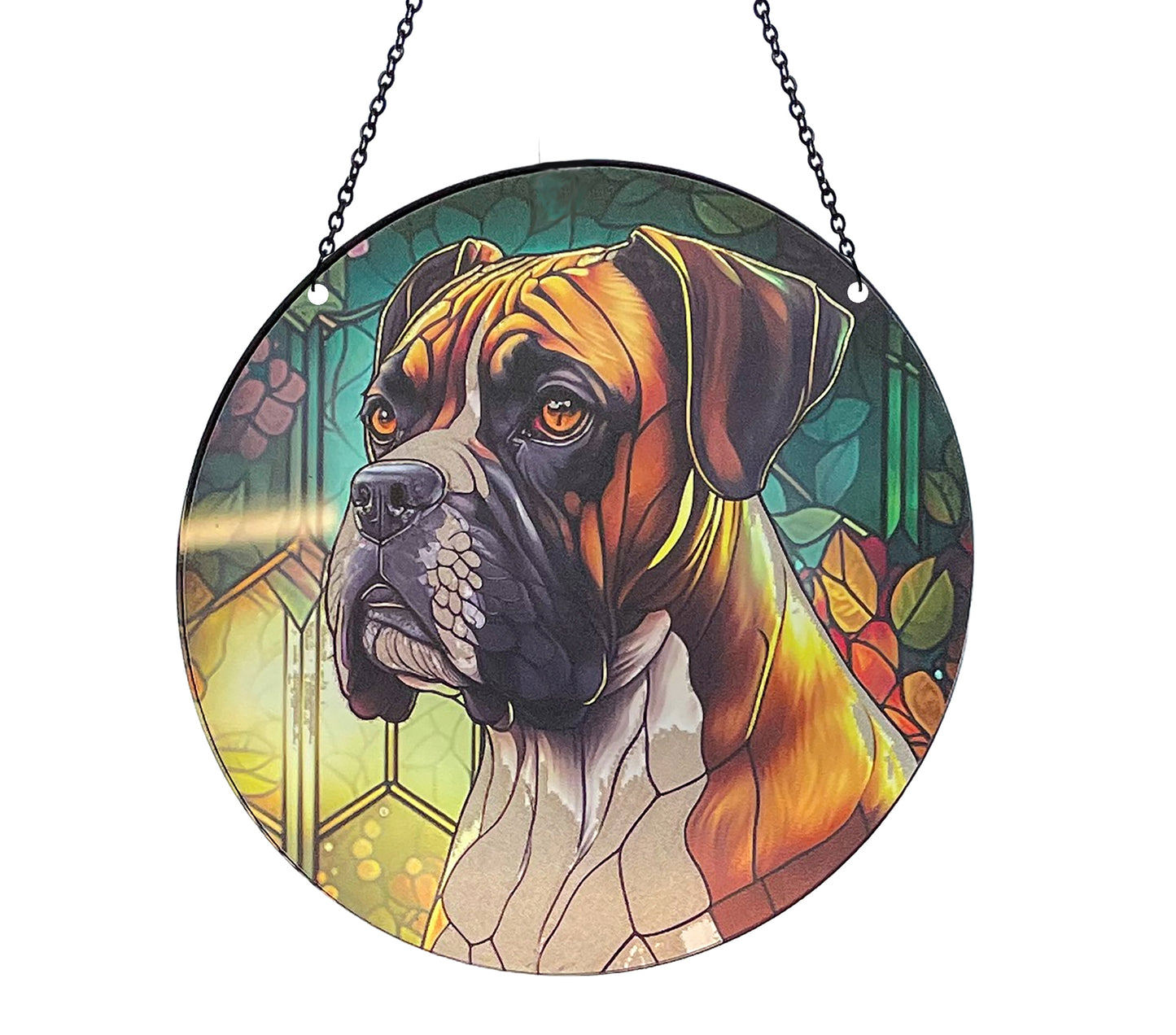 Boxer Acrylic Suncatcher with Chain #SC140 by d'ears