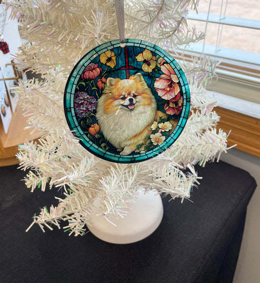 Pomeranian, Acrylic Window Ornament #SC156