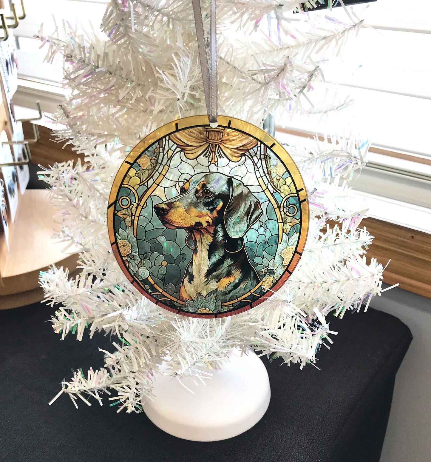 Dachshund, Acrylic Window Ornament #SC160