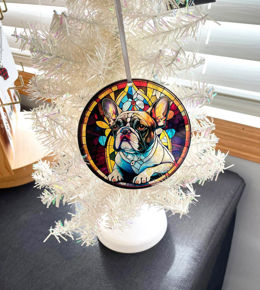 Frenchie, Acrylic Window Ornament #SC161