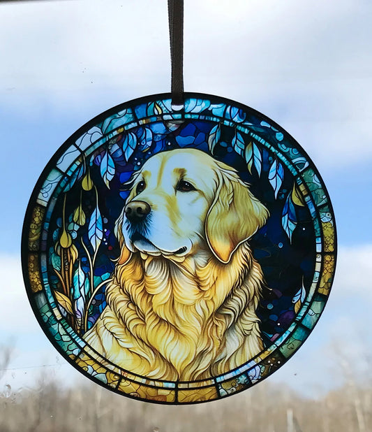 Golden Retriever, Acrylic Window Ornament #SC162
