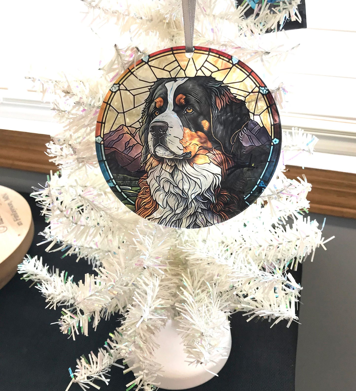 Bernese Mountain Dog, Acrylic Window Ornament #SC163