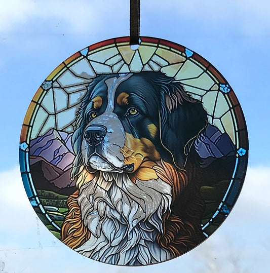 Bernese Mountain Dog, Acrylic Window Ornament #SC163