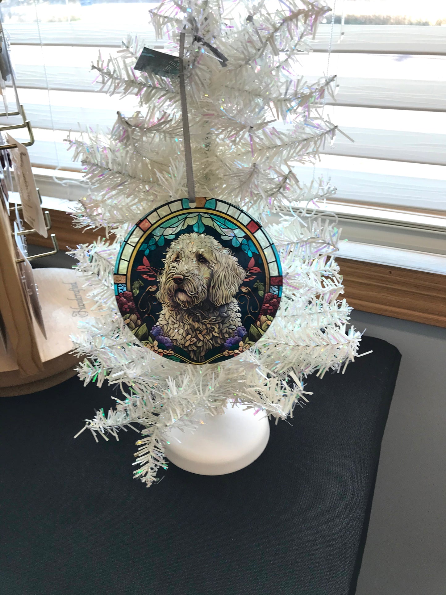 Golden Doodle, Acrylic Window Ornament #SC164