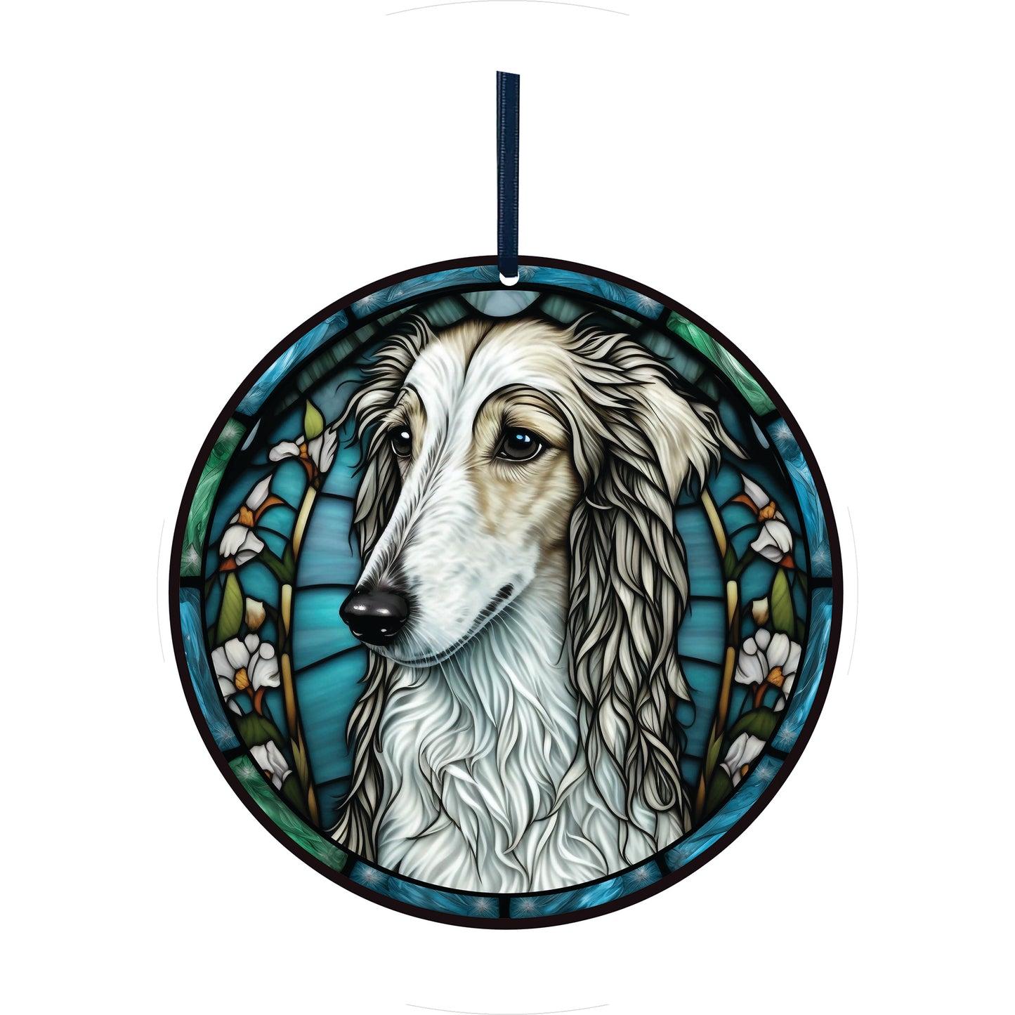 Borzoi, Acrylic Window Ornament #SC167