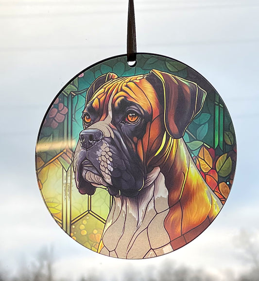 Boxer, Acrylic Window Ornament #SC173