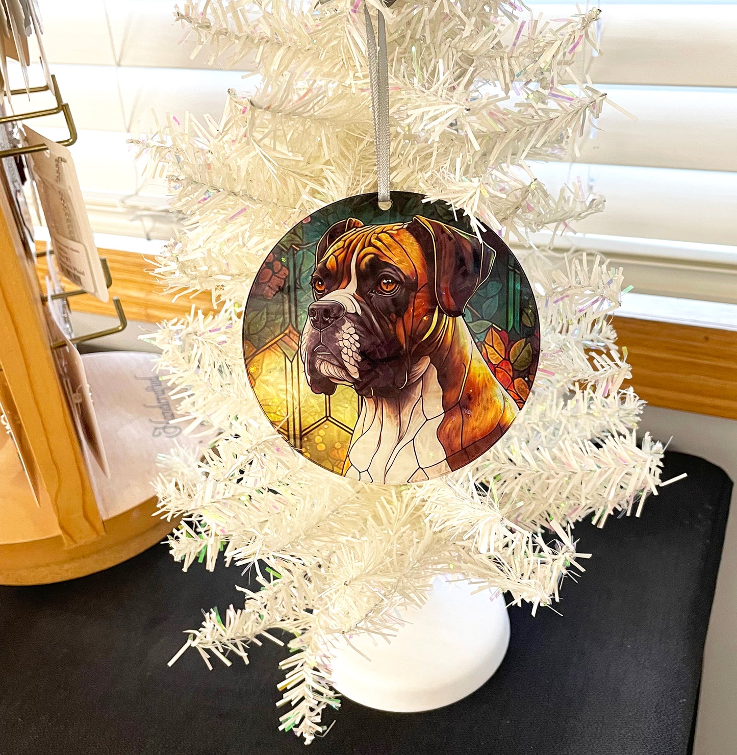 Boxer, Acrylic Window Ornament #SC173