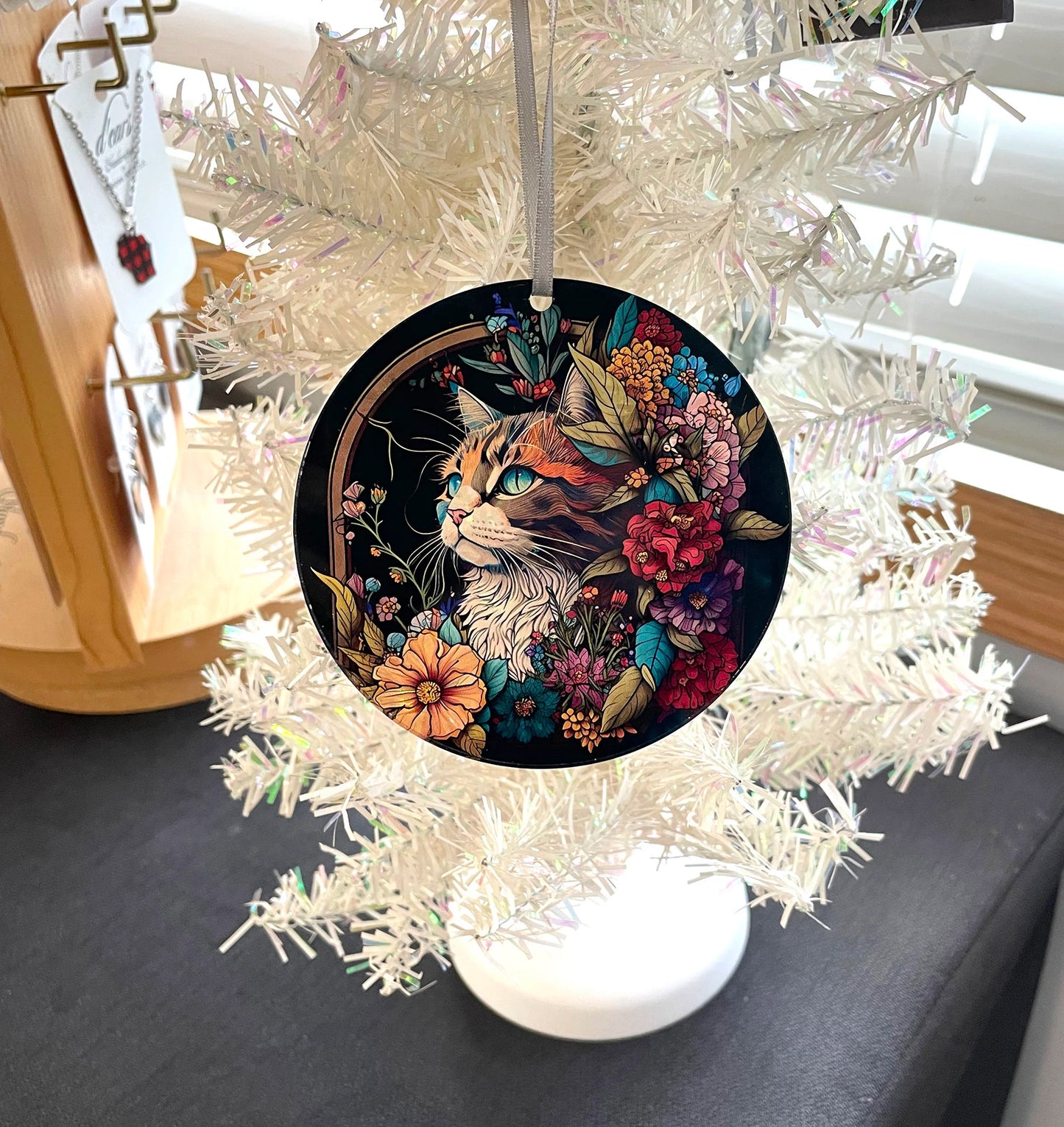 Colorful Cat, Acrylic Window Ornament #SC181