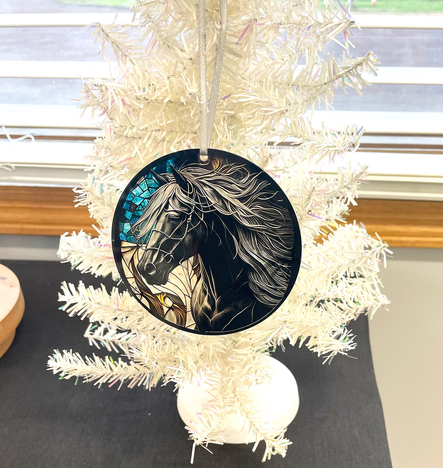 Black Horse, Acrylic Window Ornament #SC187