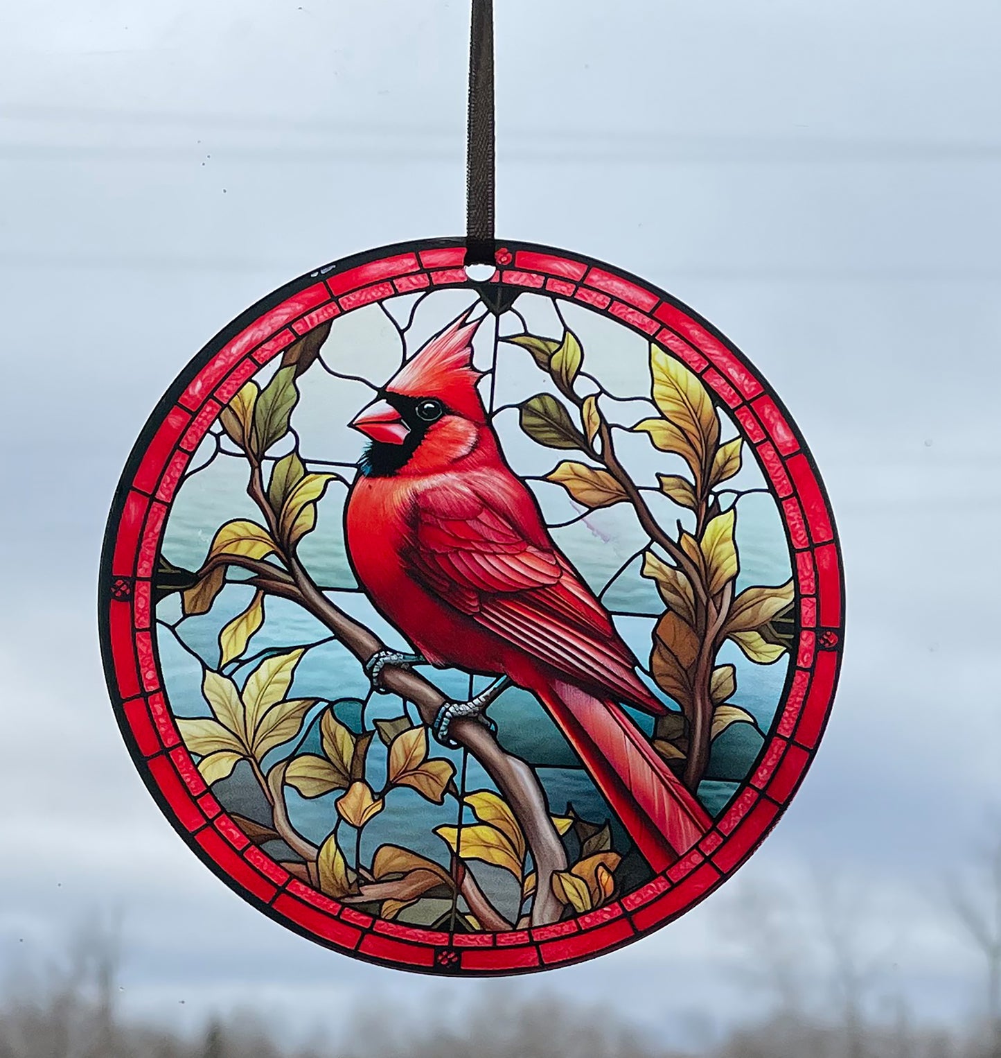 Cardinal, Acrylic Window Ornament #SC188