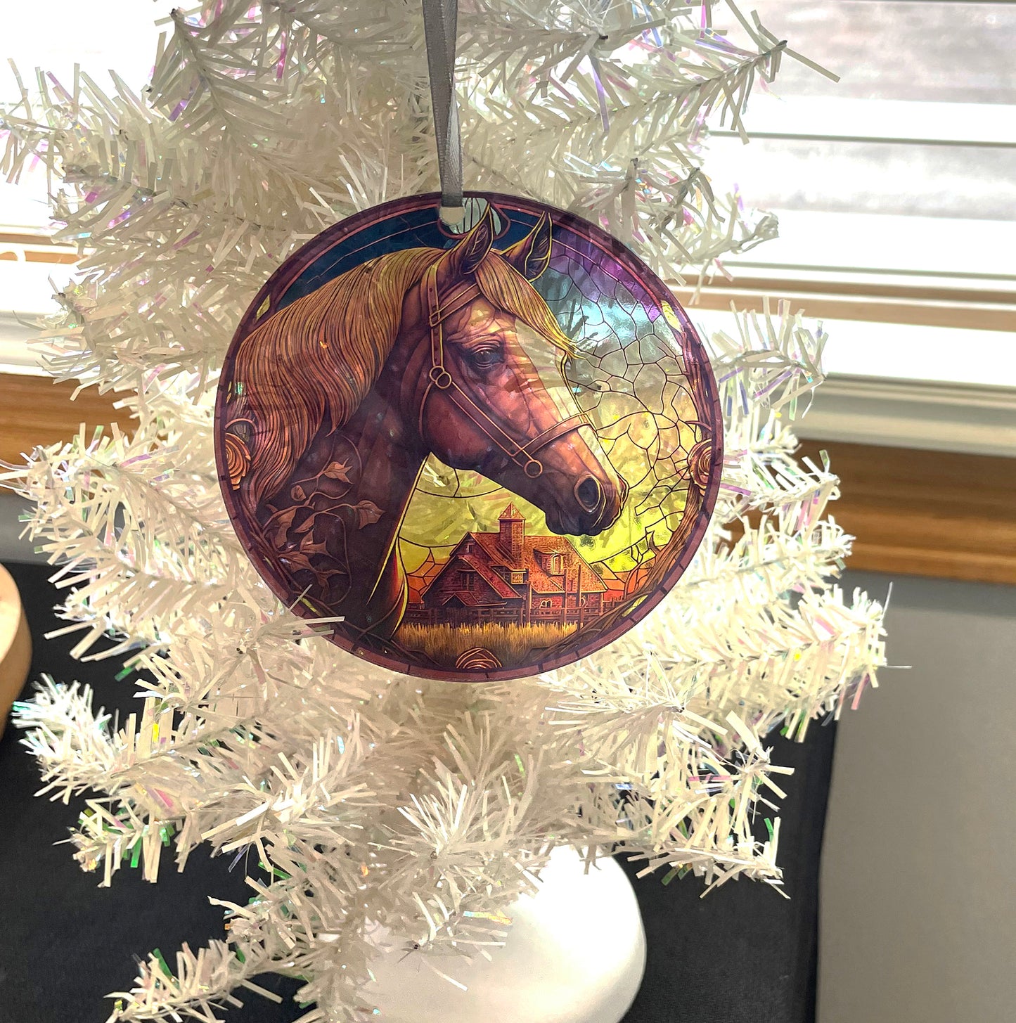 Country Horse, Acrylic Window Ornament #SC194