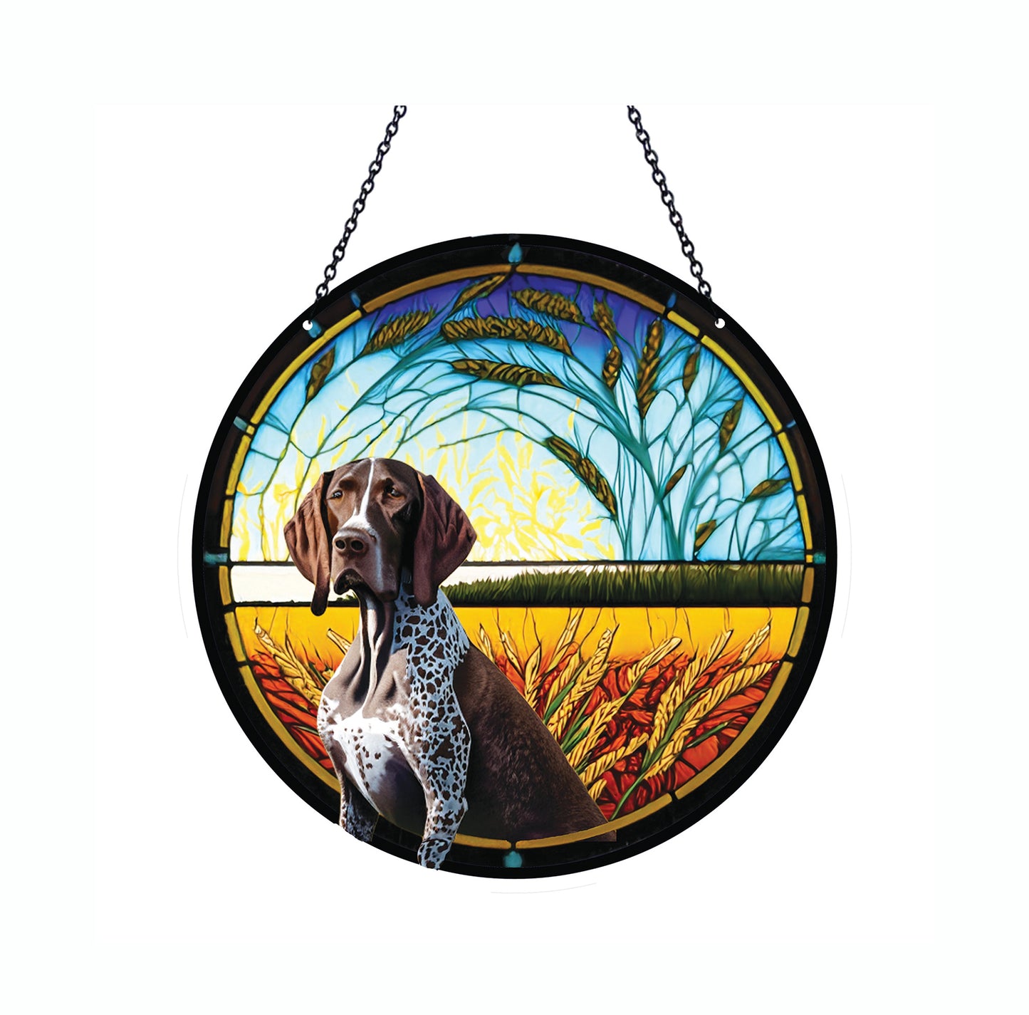 German Pointer Acrylic Suncatcher with Chain #SC195 by d'ears