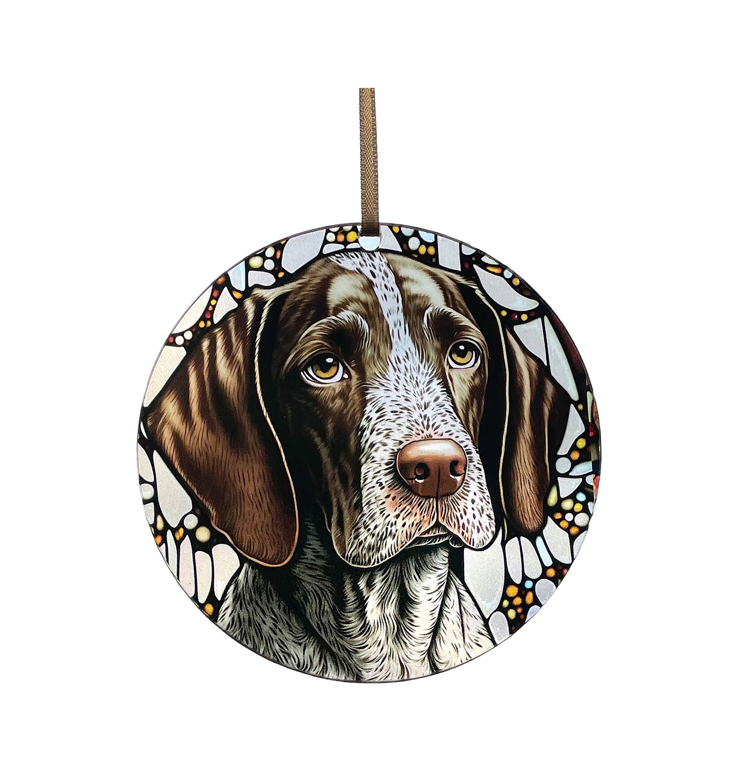 German Shorthair Pup, Acrylic Window Ornament #SC198