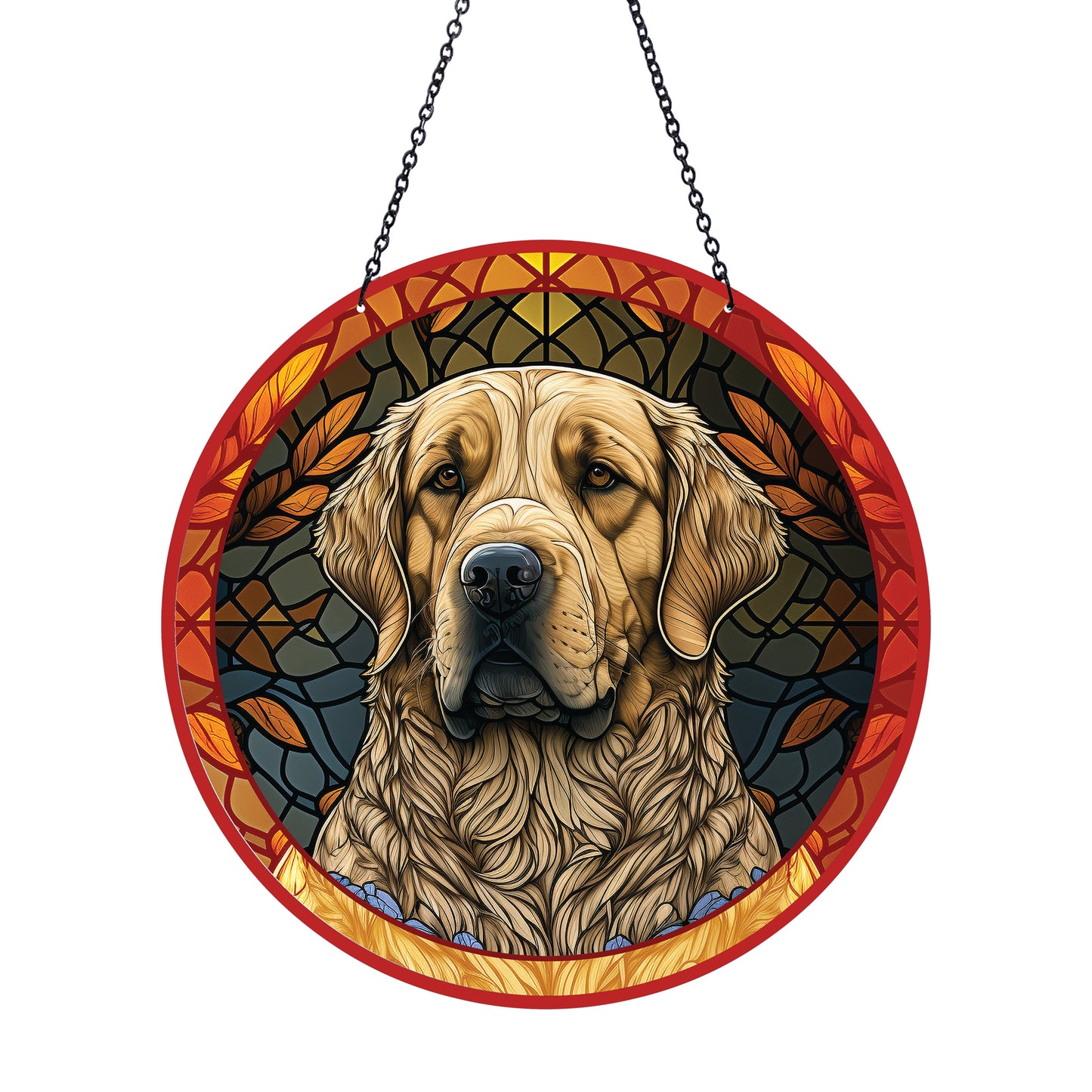 Fall Retriever Acrylic Suncatcher with Chain #SC208 by d'ears