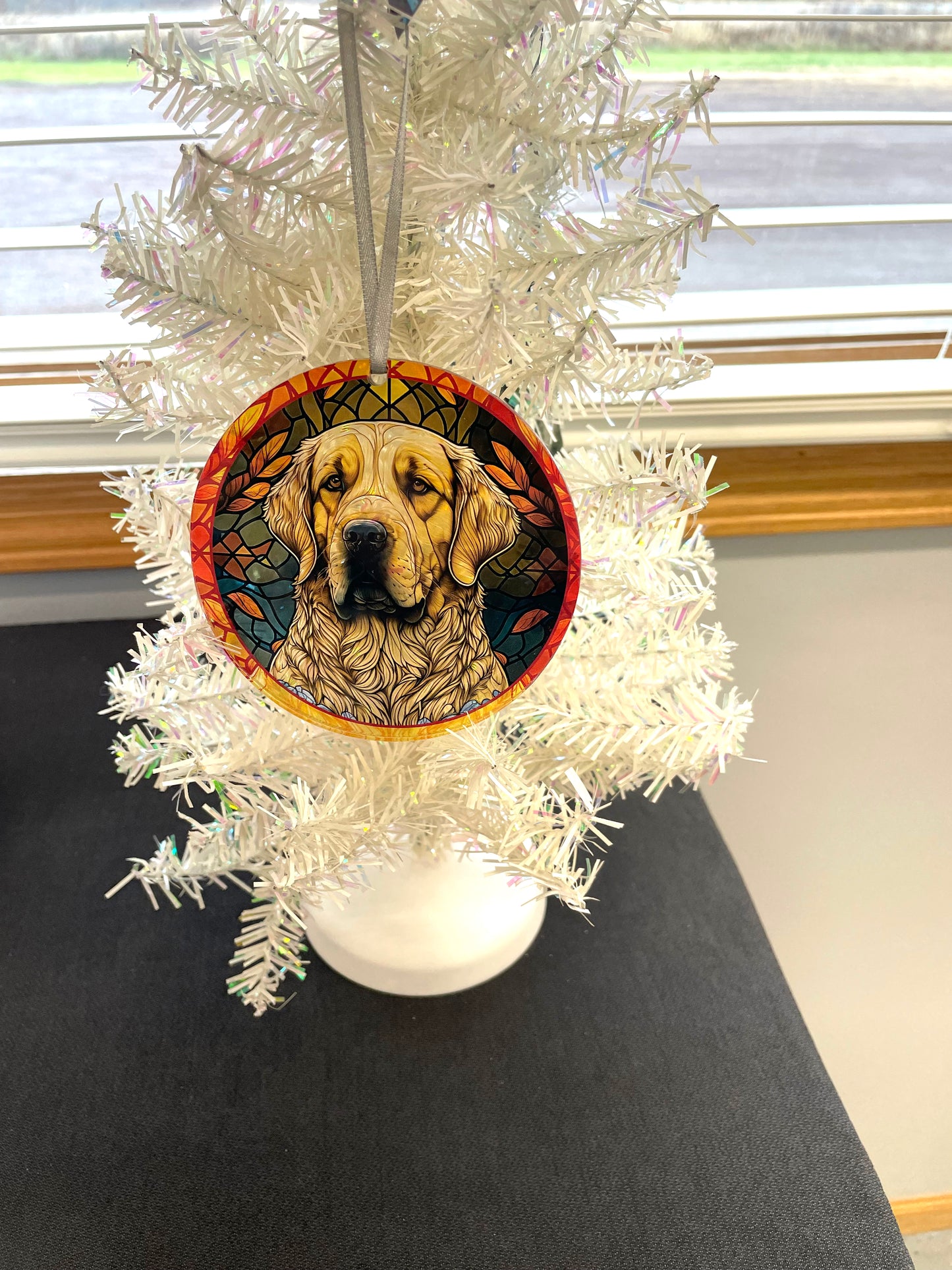 Fall Retriever, Acrylic Window Ornament #SC246