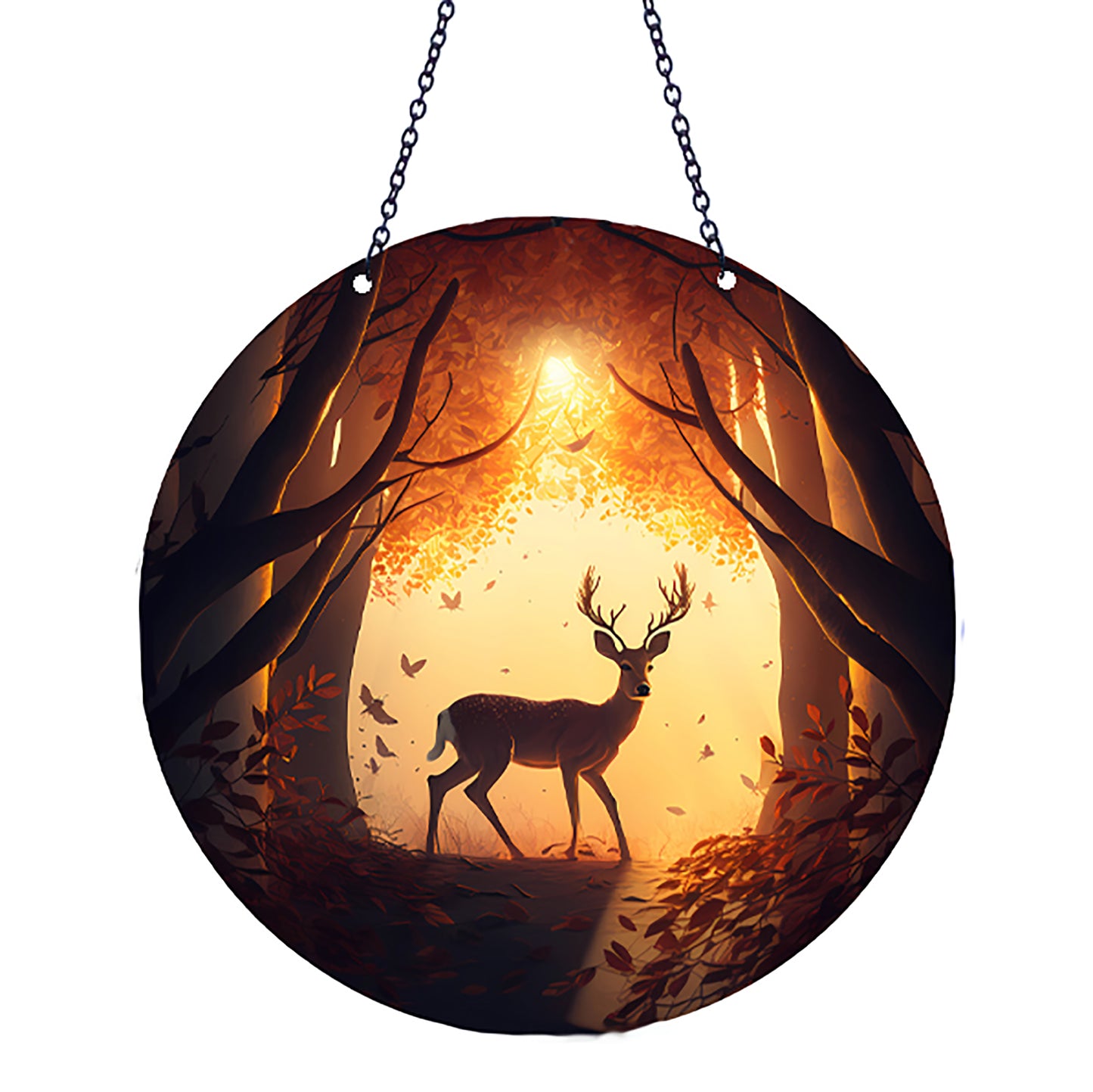 Sunset Buck Acrylic Suncatcher with Chain #SC267 by d'ears