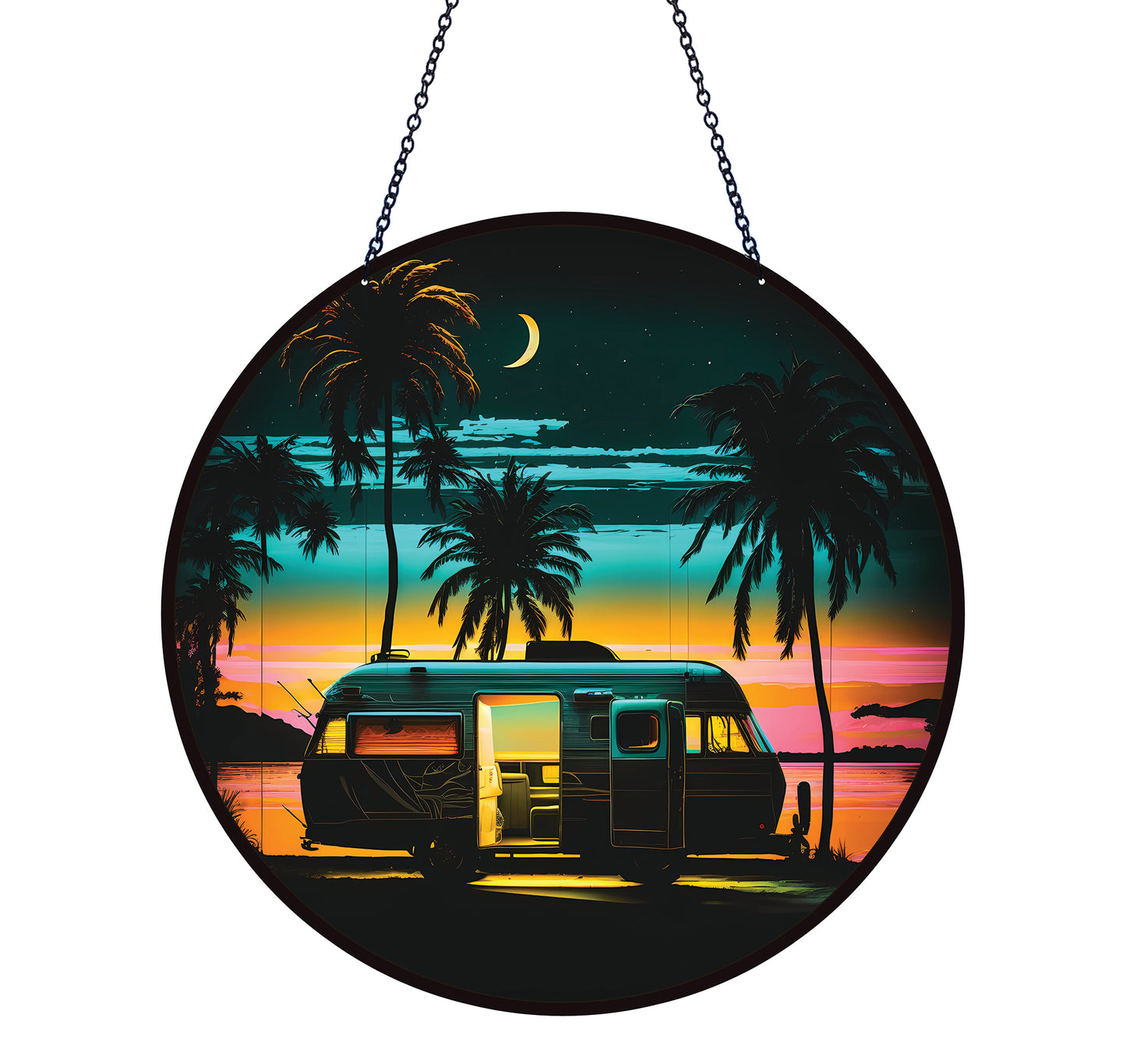 Camper Acrylic Suncatcher with Chain #SC270 by d'ears