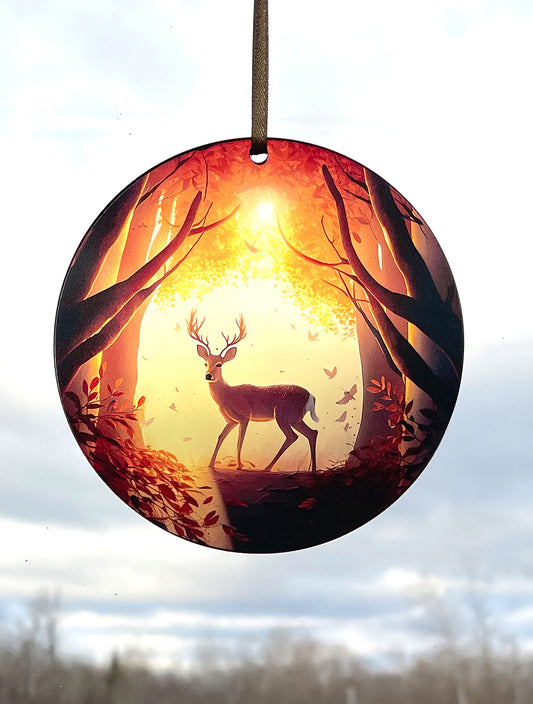 Sunset Buck, Acrylic Window Ornament #SC274