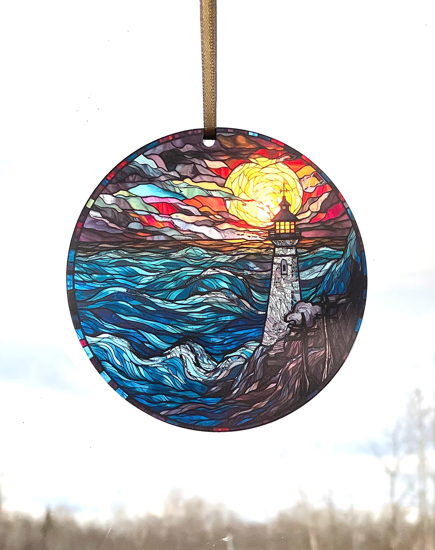 Lighthouse, Acrylic Window Ornament #SC283