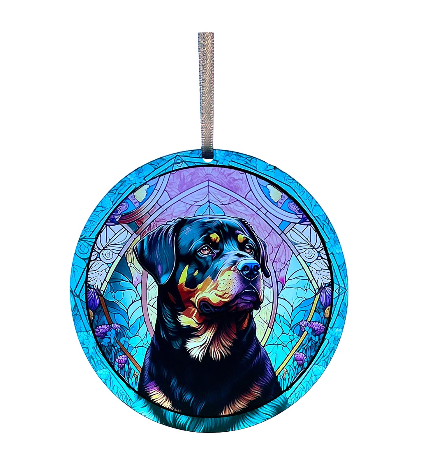 Rottweiler, Acrylic Window Ornament #SC298 by d'ears