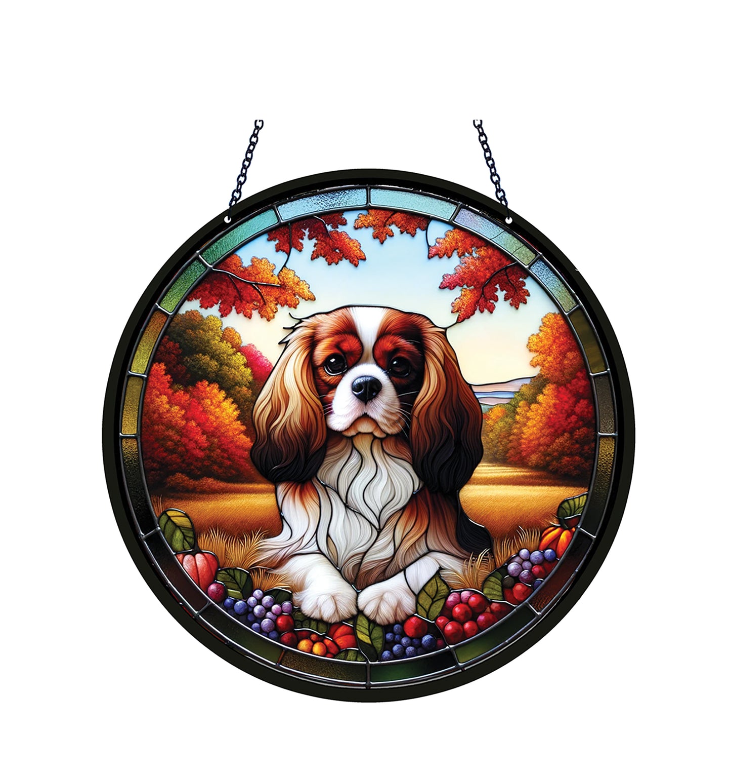 Cavalier King Charles Spaniel Acrylic Suncatcher with chain #SC305