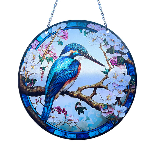 Kingfisher Acrylic Suncatcher with Chain #SC311 by d'ears