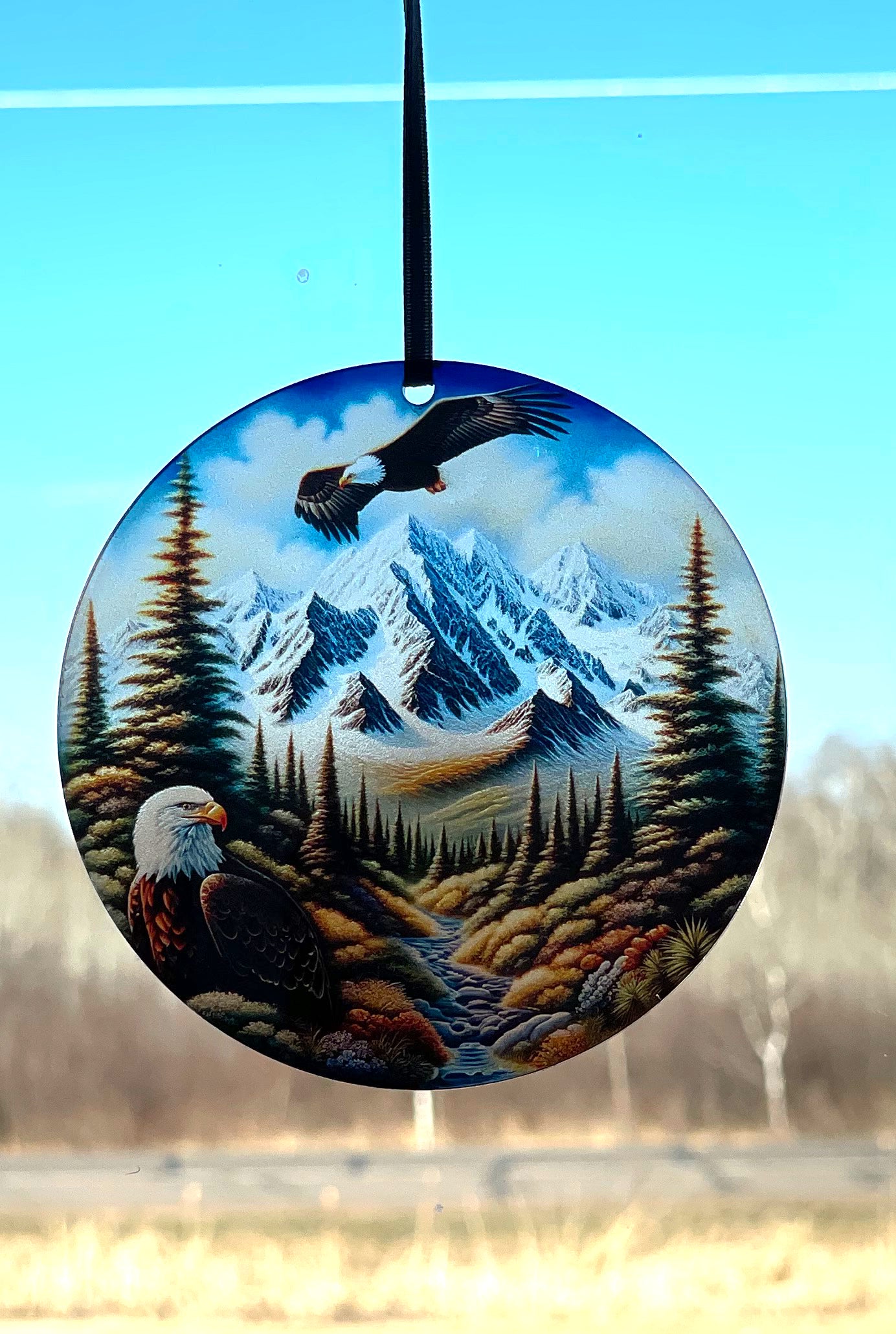Eagle Mountains, Acrylic Window Ornament #SC347