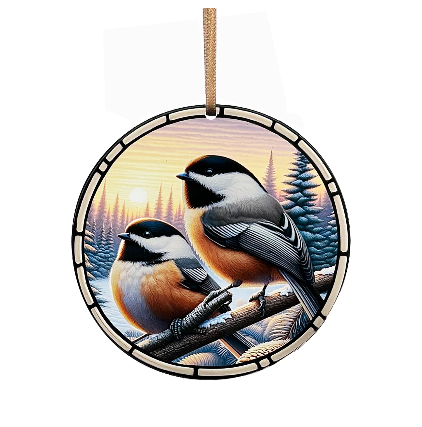 Chickadee, Acrylic Window Ornament #SC354