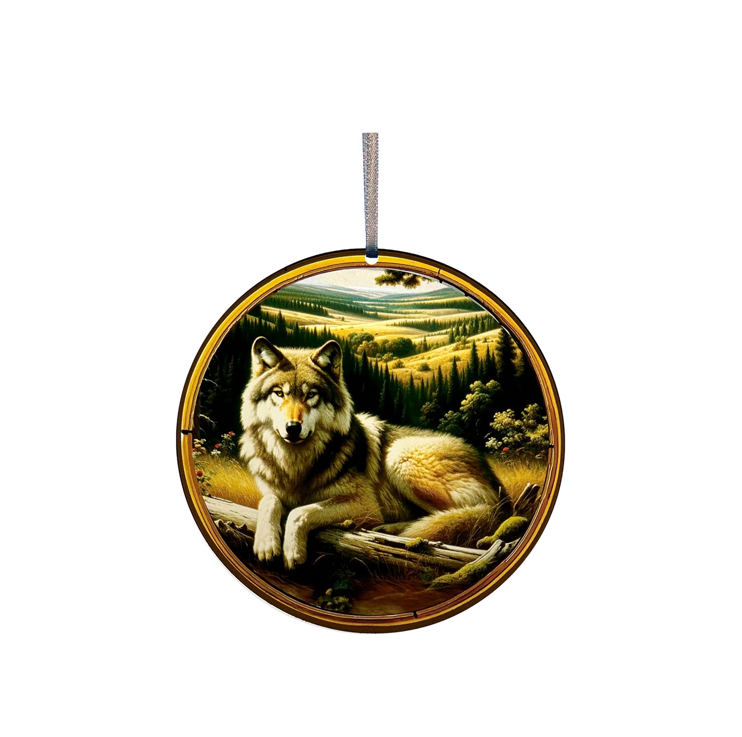 Alpha Wolf, Acrylic Window Ornament #SC363
