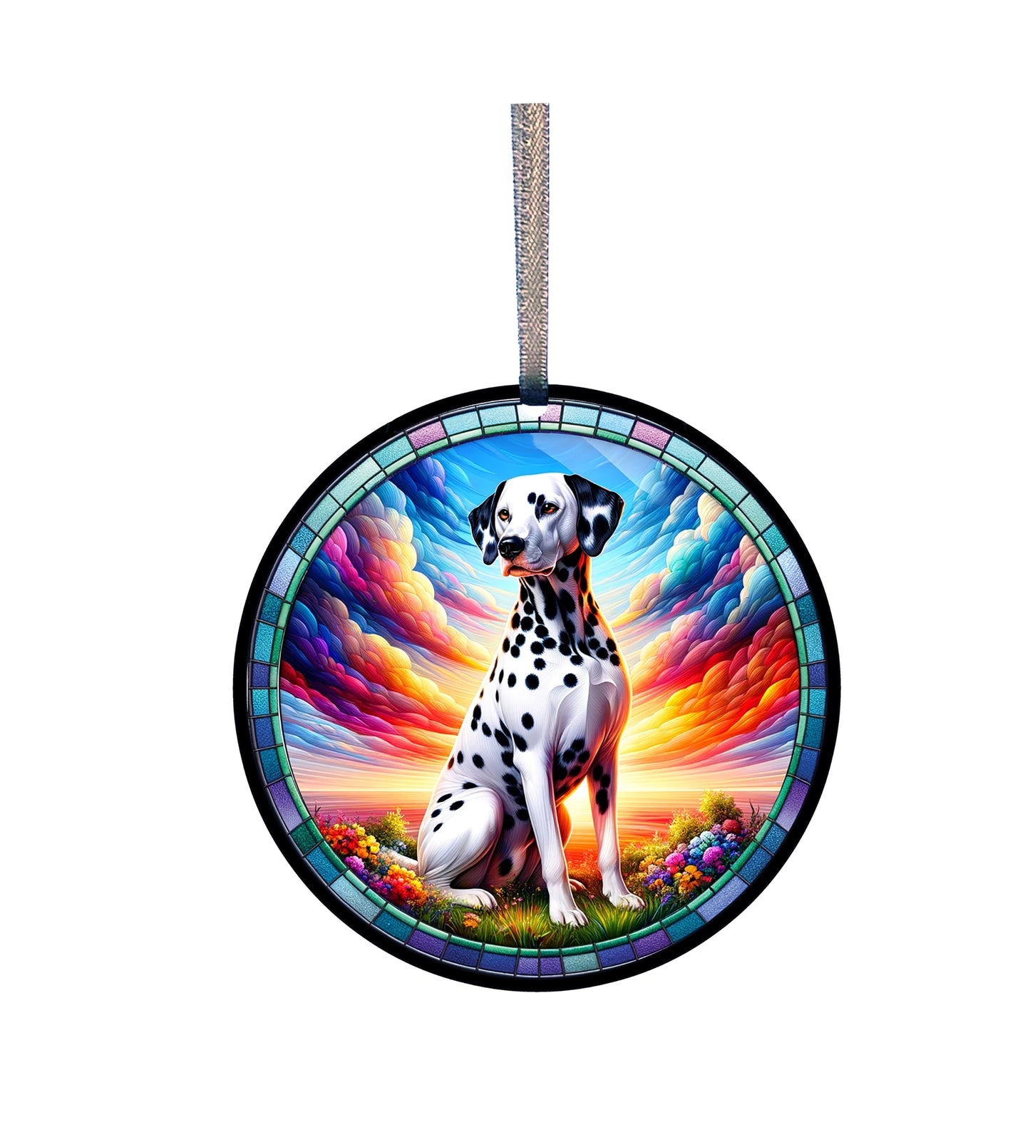Dalmatian Acrylic Window Ornament #SC376 by d'ears
