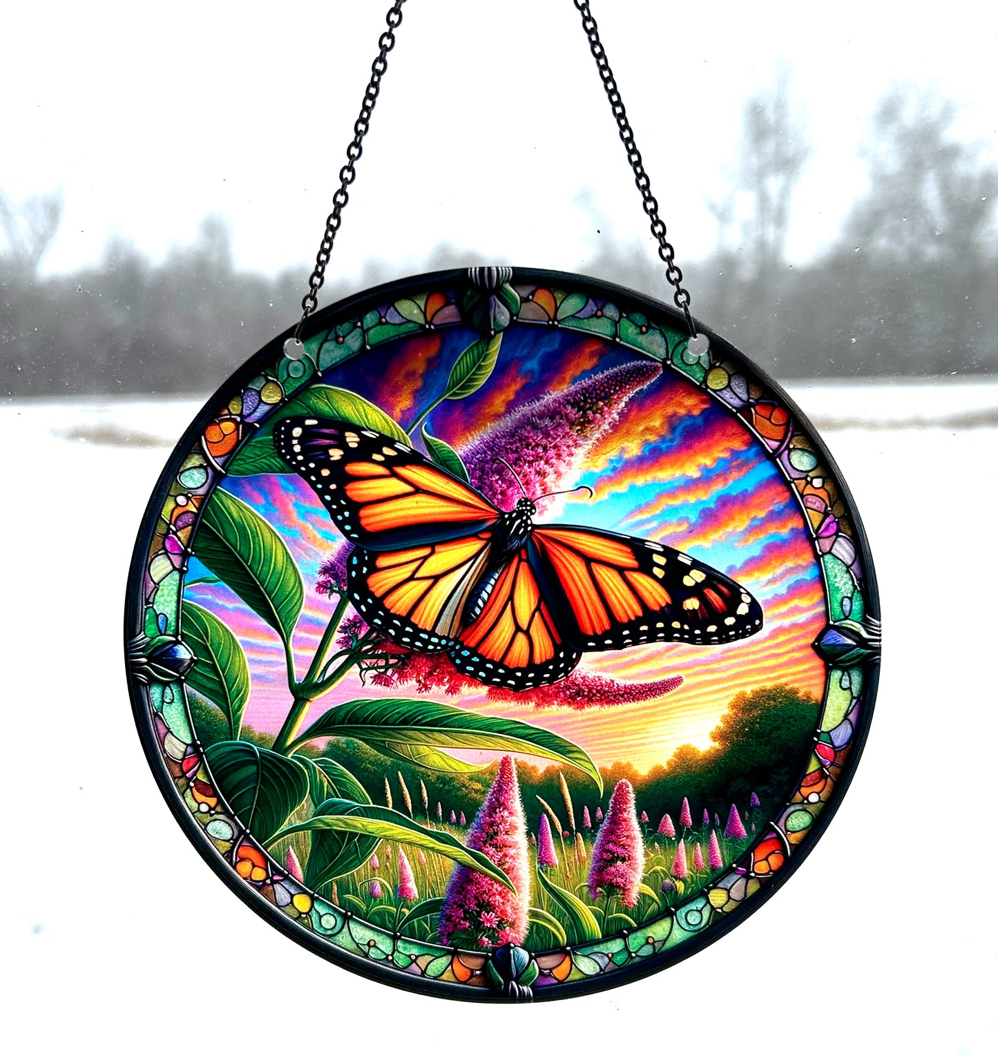 Monarch Acrylic Suncatcher with chain #SC401 by d'ears