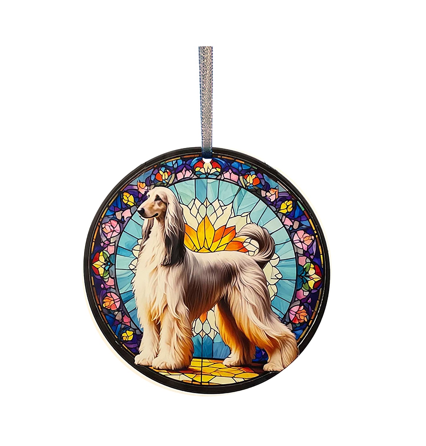 Afghan Hound Acrylic Window Ornament #SC434 by d'ears