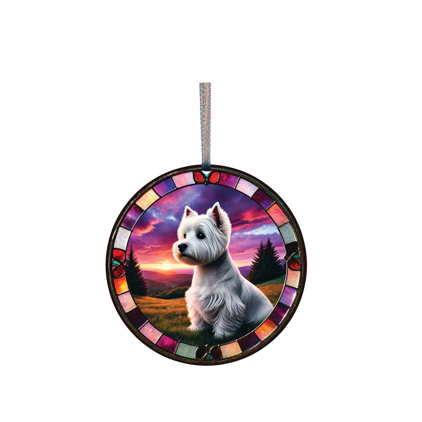 West Highland Terrier Acrylic Window Ornament #SC449 by d'ears