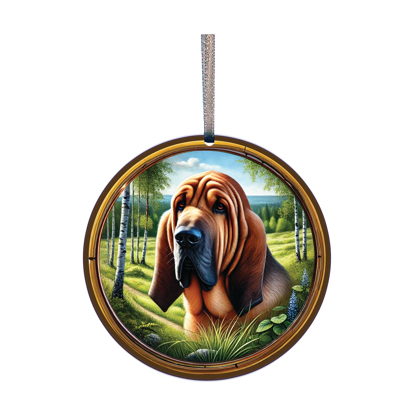 Blood Hound, Acrylic Window Ornament #SC493 by d'ears