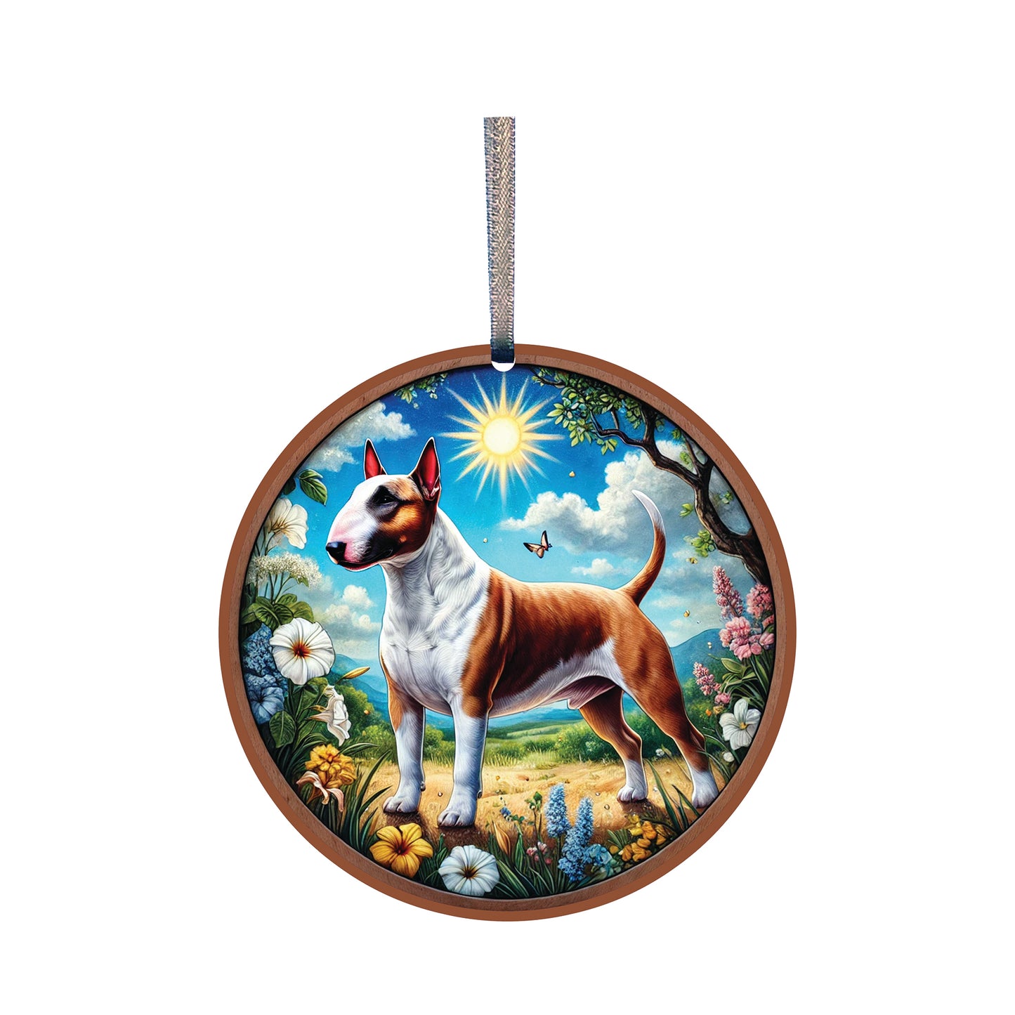 Bull Terrier Acrylic Window Ornament #SC494 by d'ears