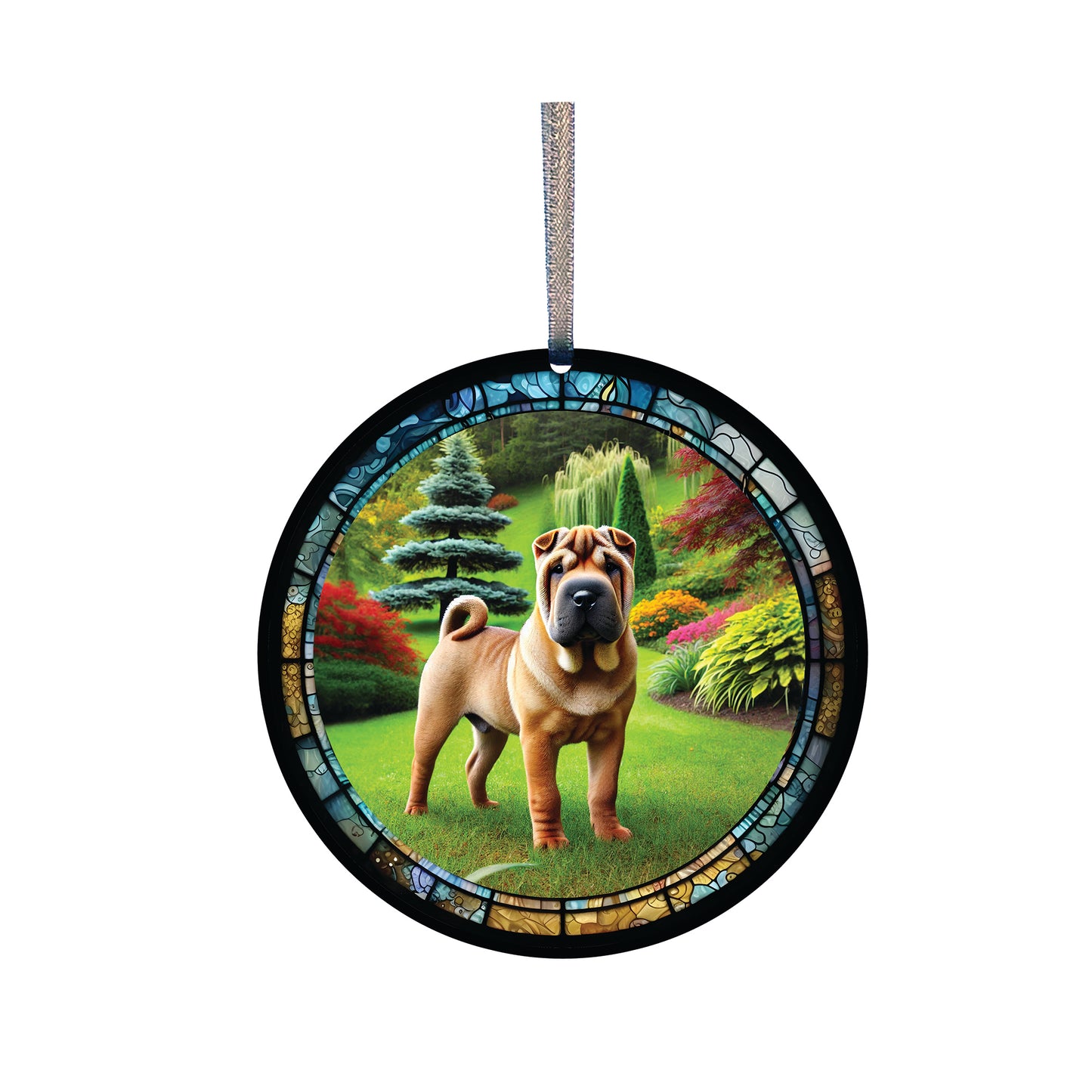 Shar-Pei Acrylic Window Ornament #SC495 by d'ears