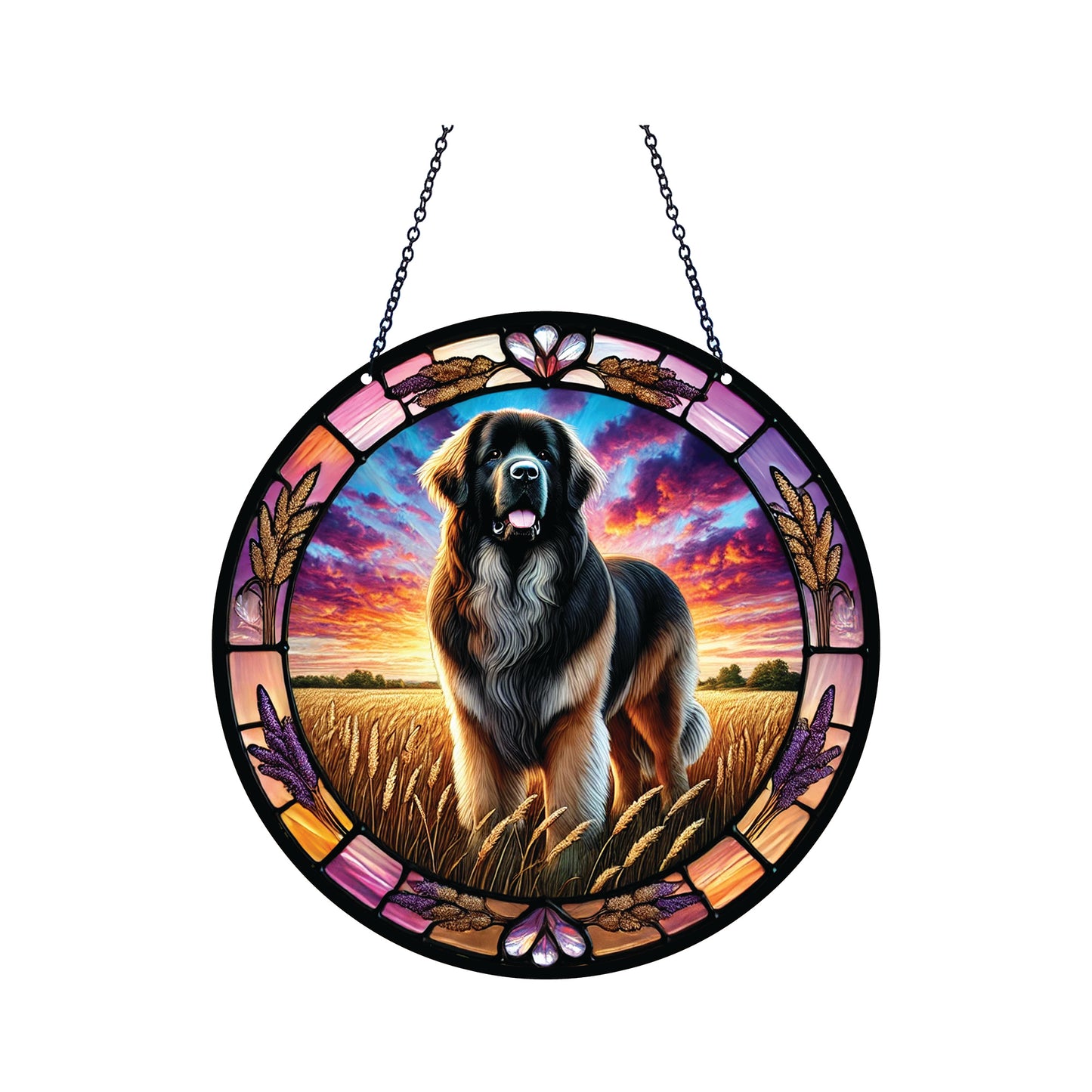 Leonberger Acrylic Suncatcher #SC517 by d'ears