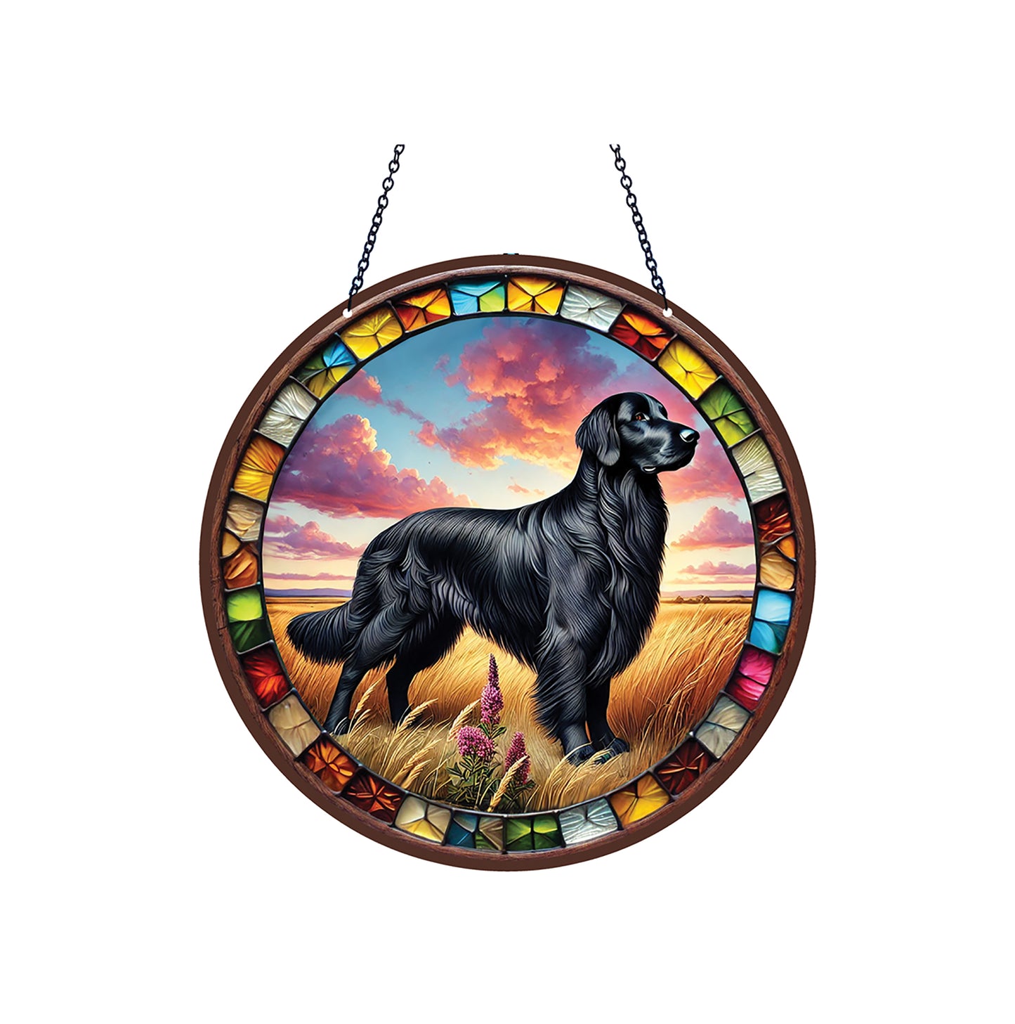 Flat Coat Retriever Acrylic Suncatcher #SC519 by d'ears