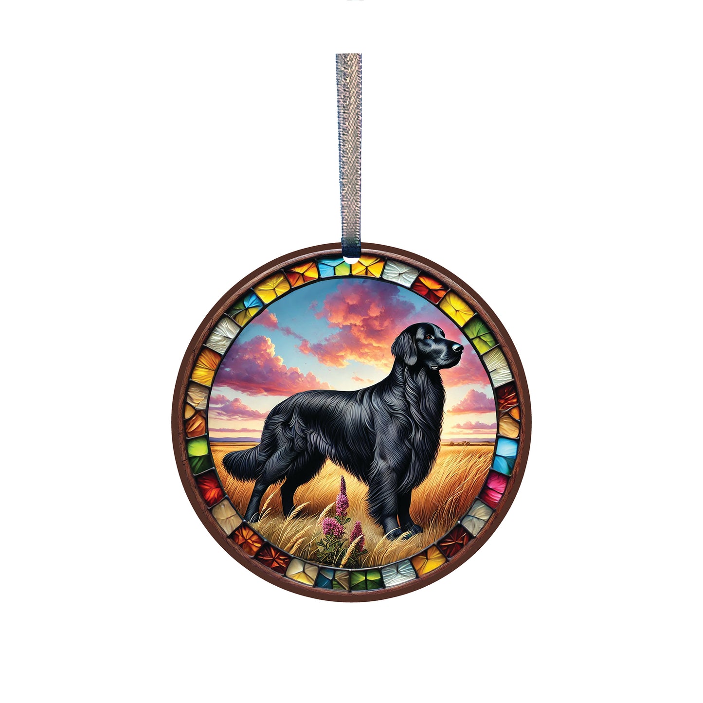 Flat Coat Retriever Acrylic Window Ornament #SC520 by d'ears