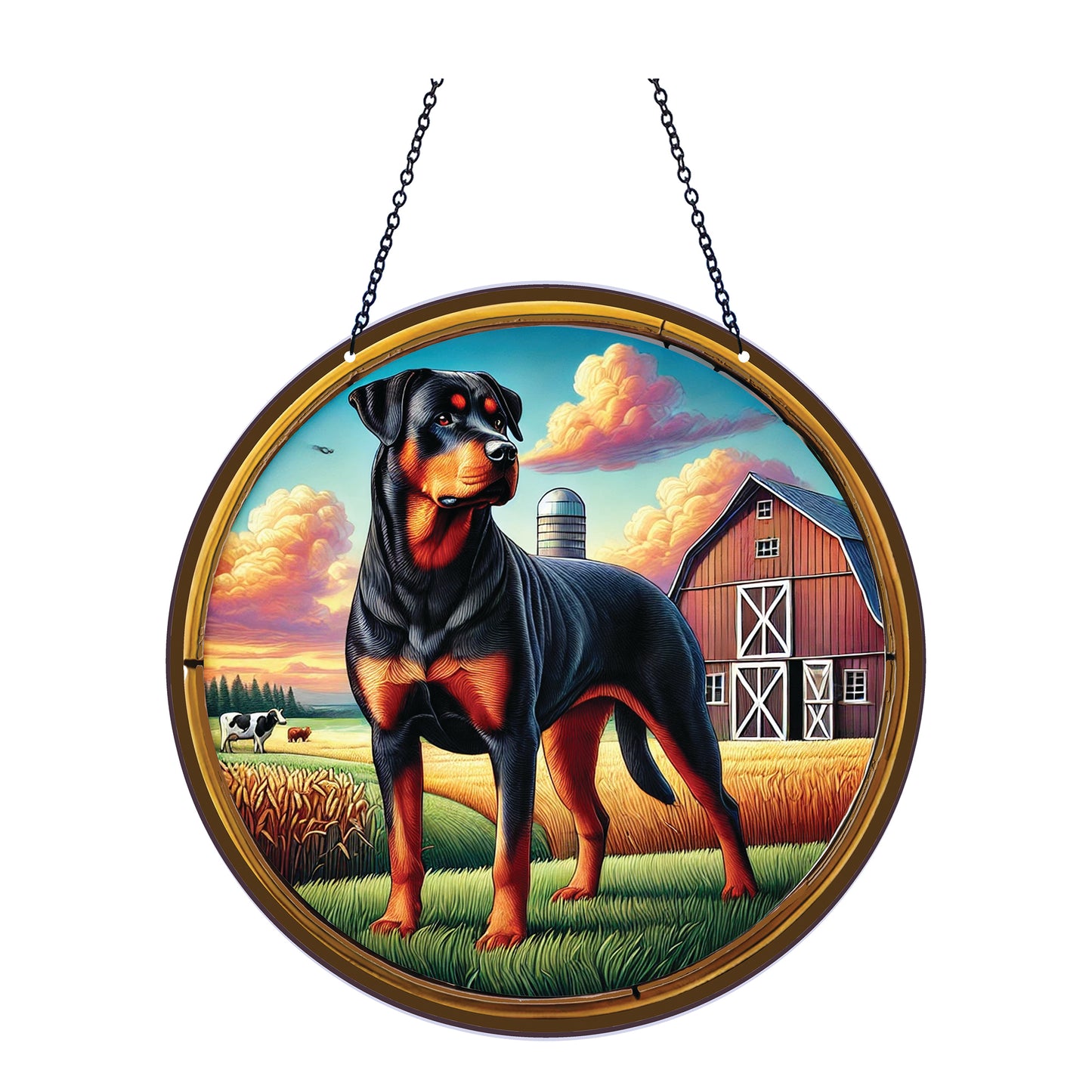 Beauceron Acrylic Suncatcher #SC523 by d'ears