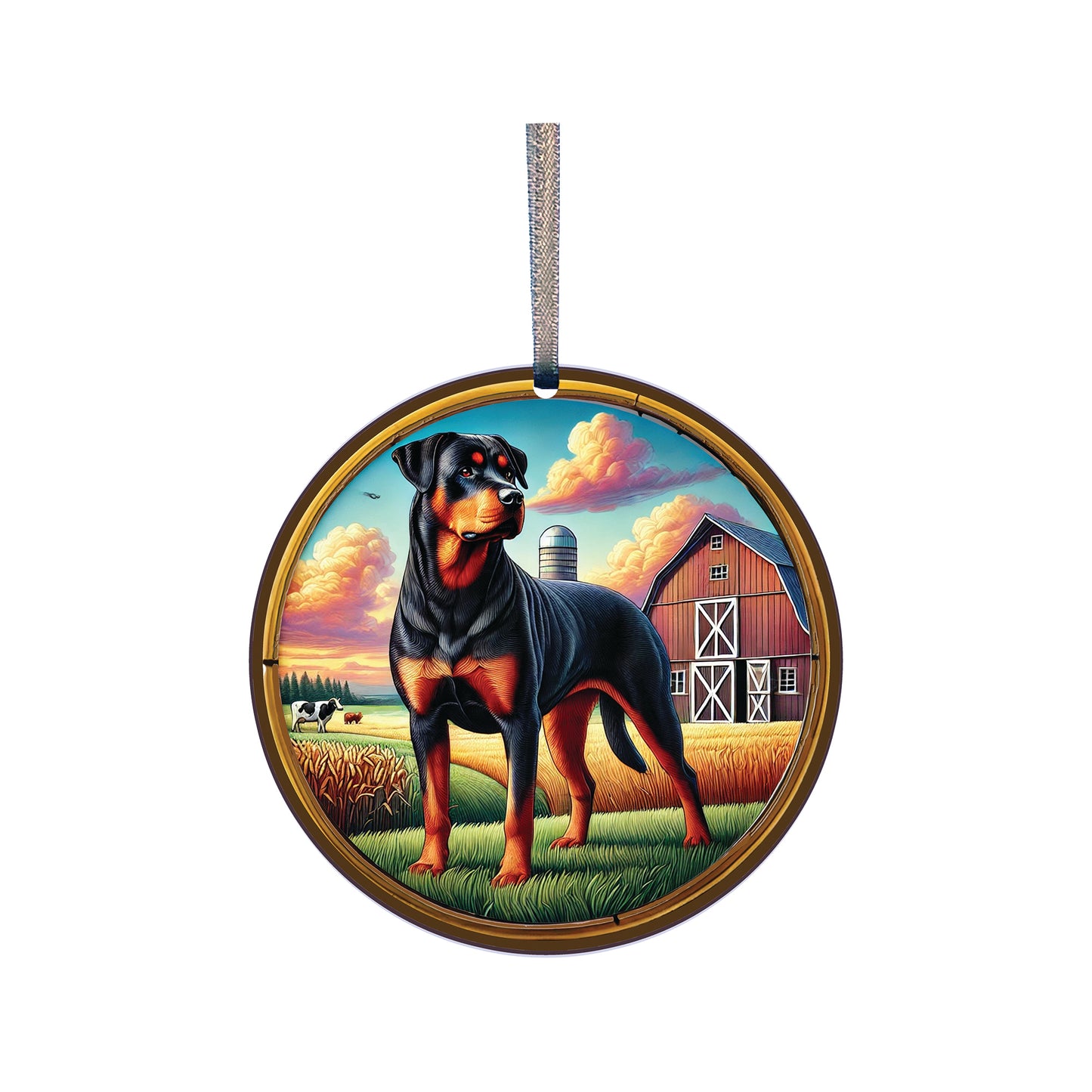 Beauceron Acrylic Window Ornament #SC524 by d'ears