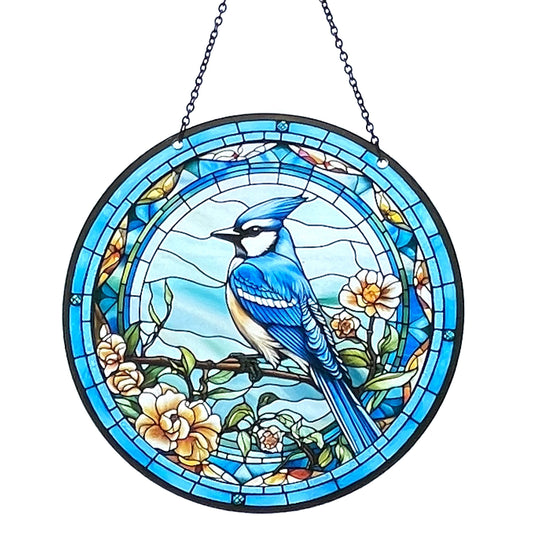 Blue Jay Acrylic Suncatcher #SC110 by d'ears