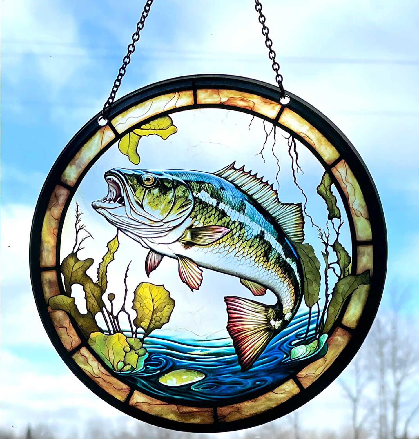 Fish Acrylic Suncatcher with Chain #SC113 by d'ears