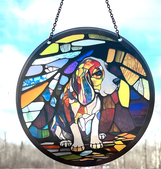 Beagle Acrylic Suncatcher with chain #SC114 by d'ears