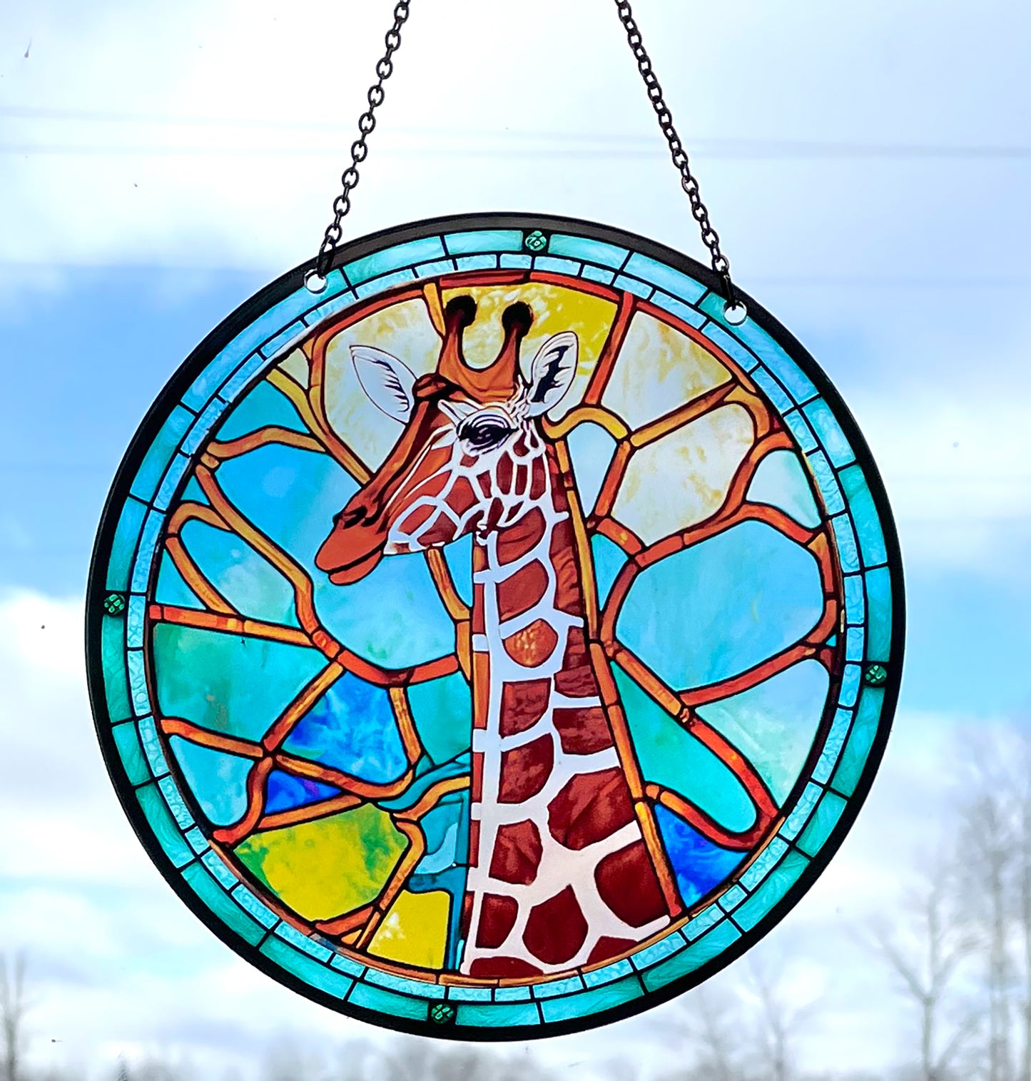 Giraffe Acrylic Suncatcher with Chain #SC290 by d'ears
